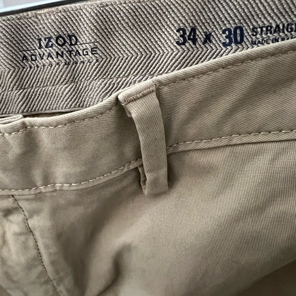 IZOD - Khaki Straight Leg Pants - Picture 4 of 4